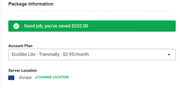 GreenGeeks pricing