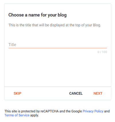 free blog blogger