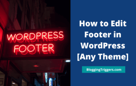 How to Edit Footer in WordPress