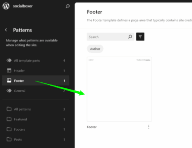 footer editor