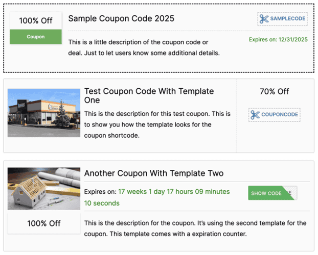 WP Coupons and Deals Templates