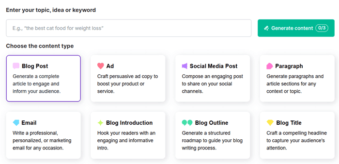 AI Content writer