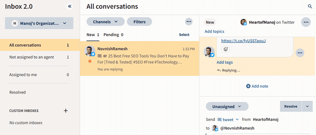 hootsuite inbox