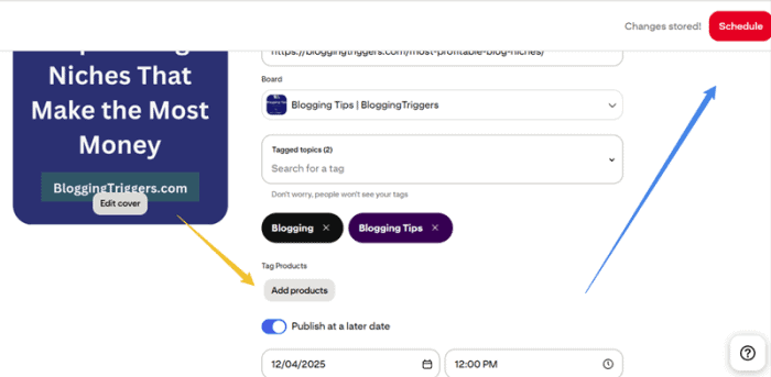 Free Pinterest Scheduling